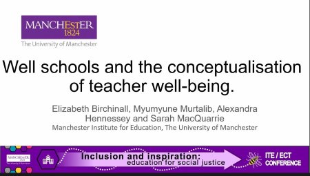 Image of slide deck used at 2023 UoM ITE PGCE Inclusion and Inspiration conference