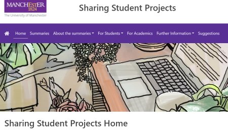 Image of sharing student project website